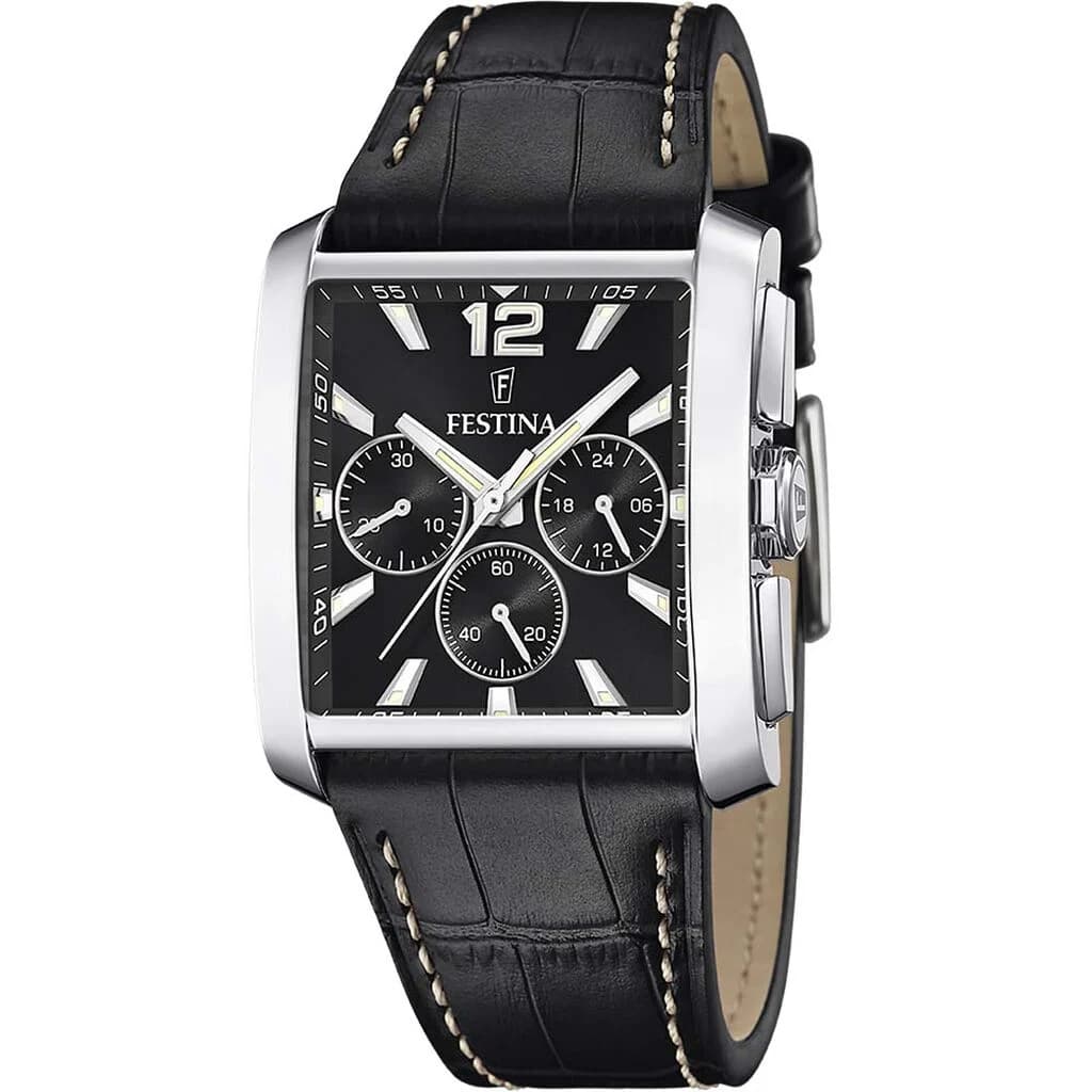 Festina Montre Festina On the Square Chrono Noir