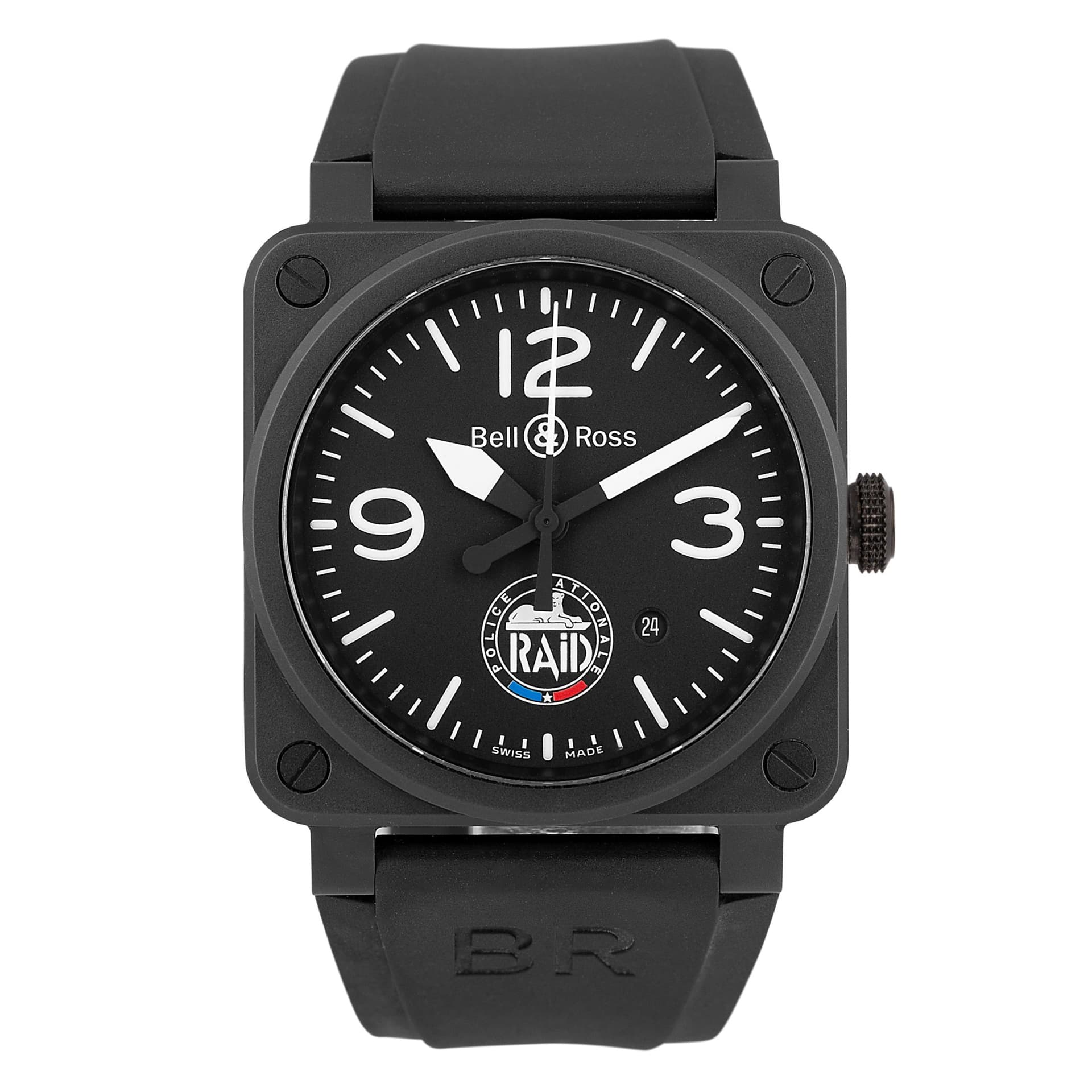 Bell & Ross Montre Bell &amp; Ross BR03-92 Céramique "RAID" automatique 42 mm Full Set