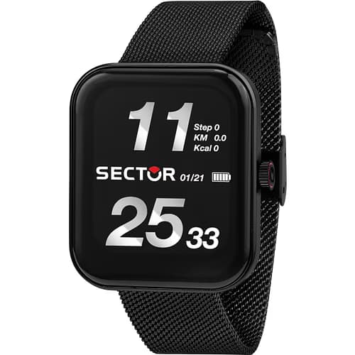 Sector Montre Connectée Homme SECTOR Acier et Aluminium Noir