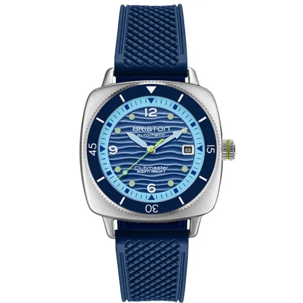 Briston Montre Briston Clubmaster Legend Diver Ocean 40 mm Acier Cadran Bleu