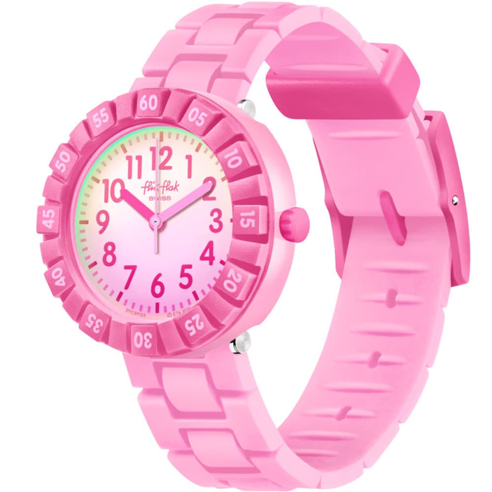 Flik Flak Montre Flik Flak Collection Pink Splash en Silicone Rose