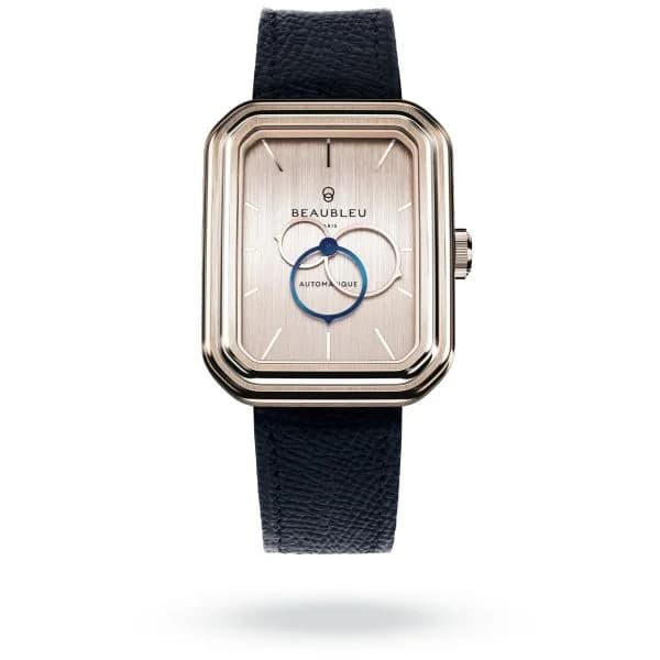 Beaubleu Montre Beaubleu Ecce Figura Sienna Bracelet Cuir Bleu