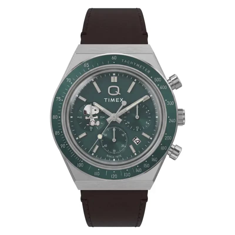 Timex Montre Peanuts x Q Timex Chronograph 40mm TW6A04400