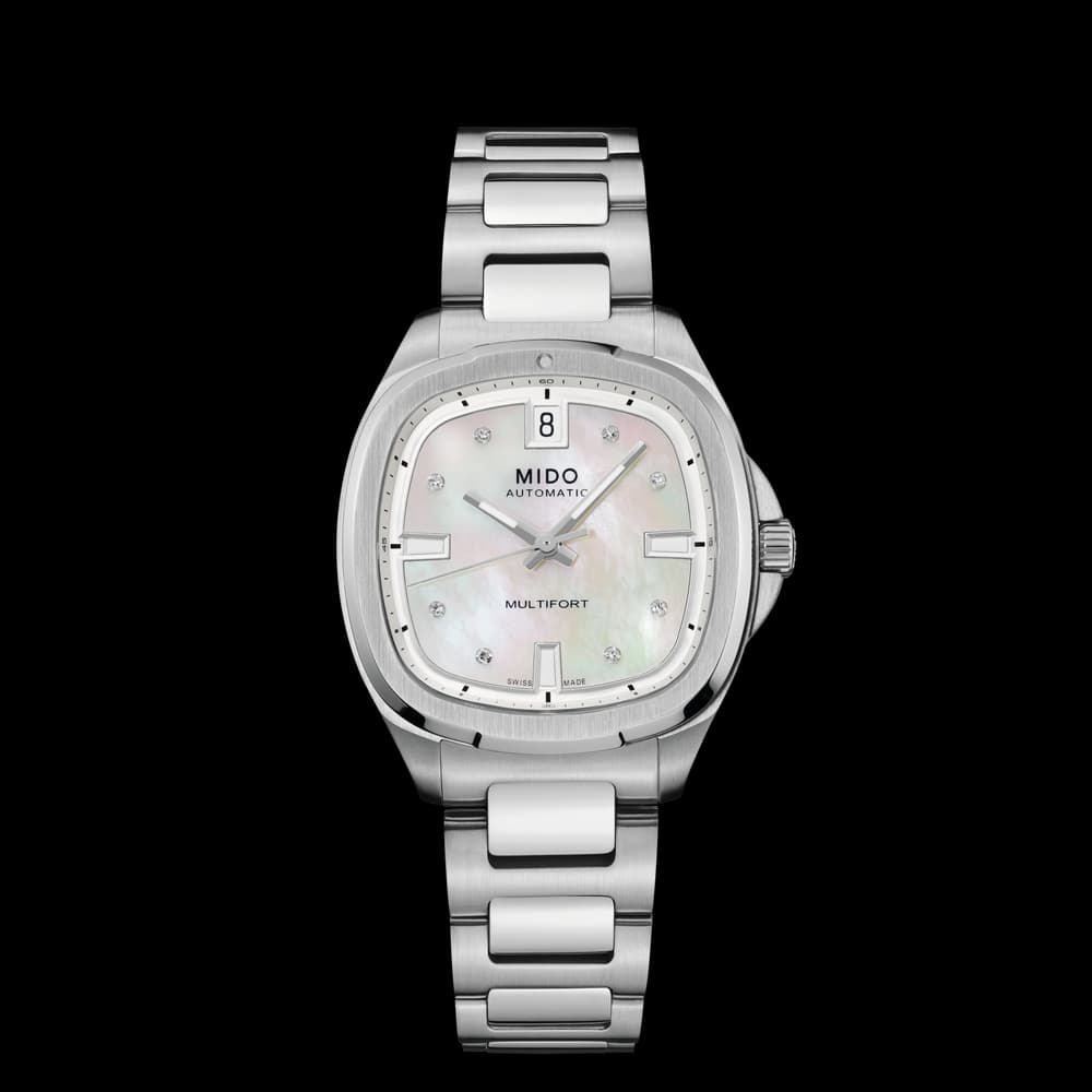 Mido Montre automatique Femme Multifort Nacre blanche