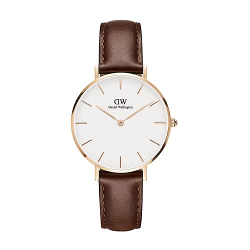 Daniel Wellington Montre Femme DANIEL WELLINGTON CLASSIC en Cuir Marron