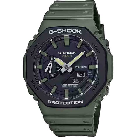 Casio Montre GShock Classic - Série GA-2100 - Kaki & Noir 48.5 x 45.4 mm- GA-2110SU-3A
