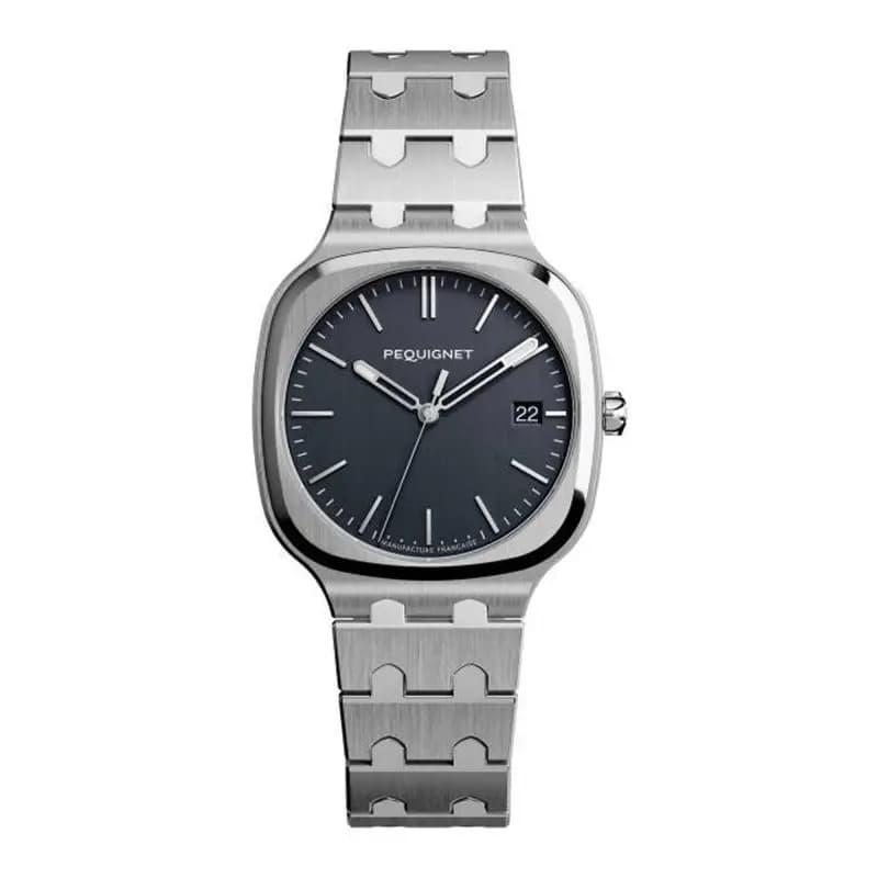 Pequignet Montre Concorde Gris Anthracite 40mm 9040443