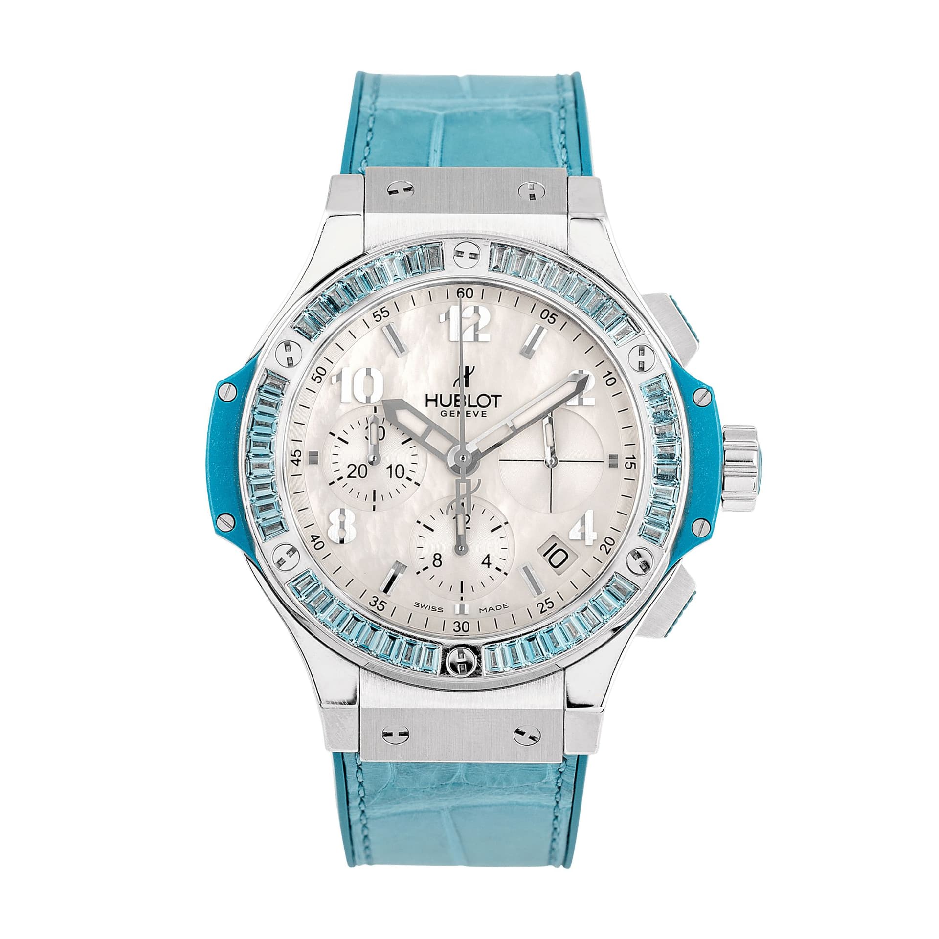 Hublot Montre Hublot Big Bang Tutti Frutti Blue Topaz automatique 41 mm Full Set