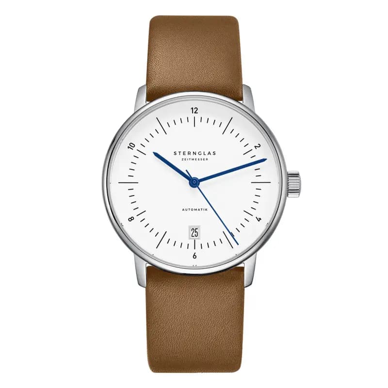Sternglas Montre Naos Automatic White Premium Brown S02-NA44-PR01