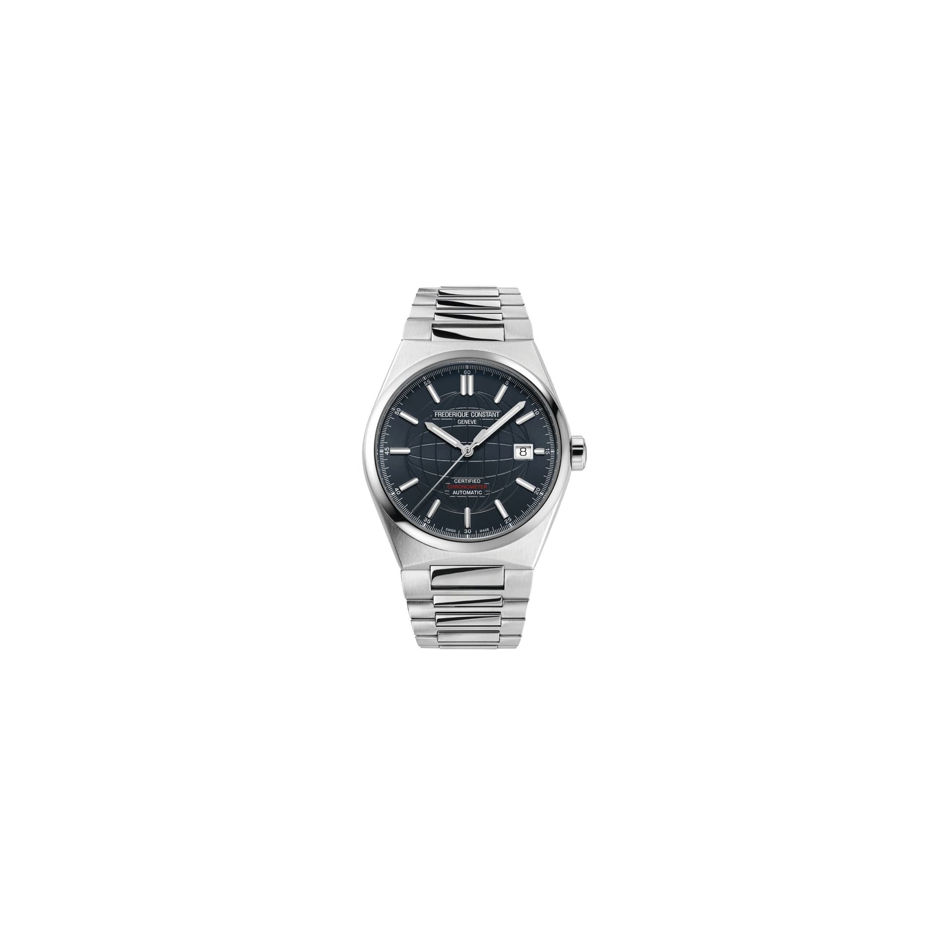 Frédérique Constant Montre Frédérique Constant Highlife automatique COSC cadran bleu bracelet acier 39 mm