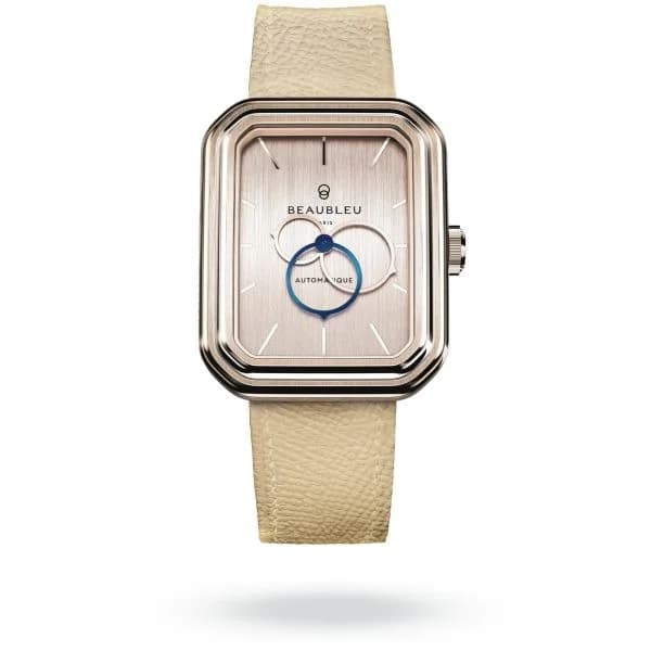 Beaubleu Montre Beaubleu Ecce Figura Sienna Bracelet Cuir Crème