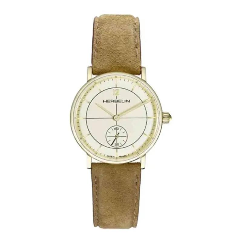 Michel Herbelin Montre Michel Herbelin Inspiration Quartz Cadran Ivoire Bracelet Cuir - 10647P17SU
