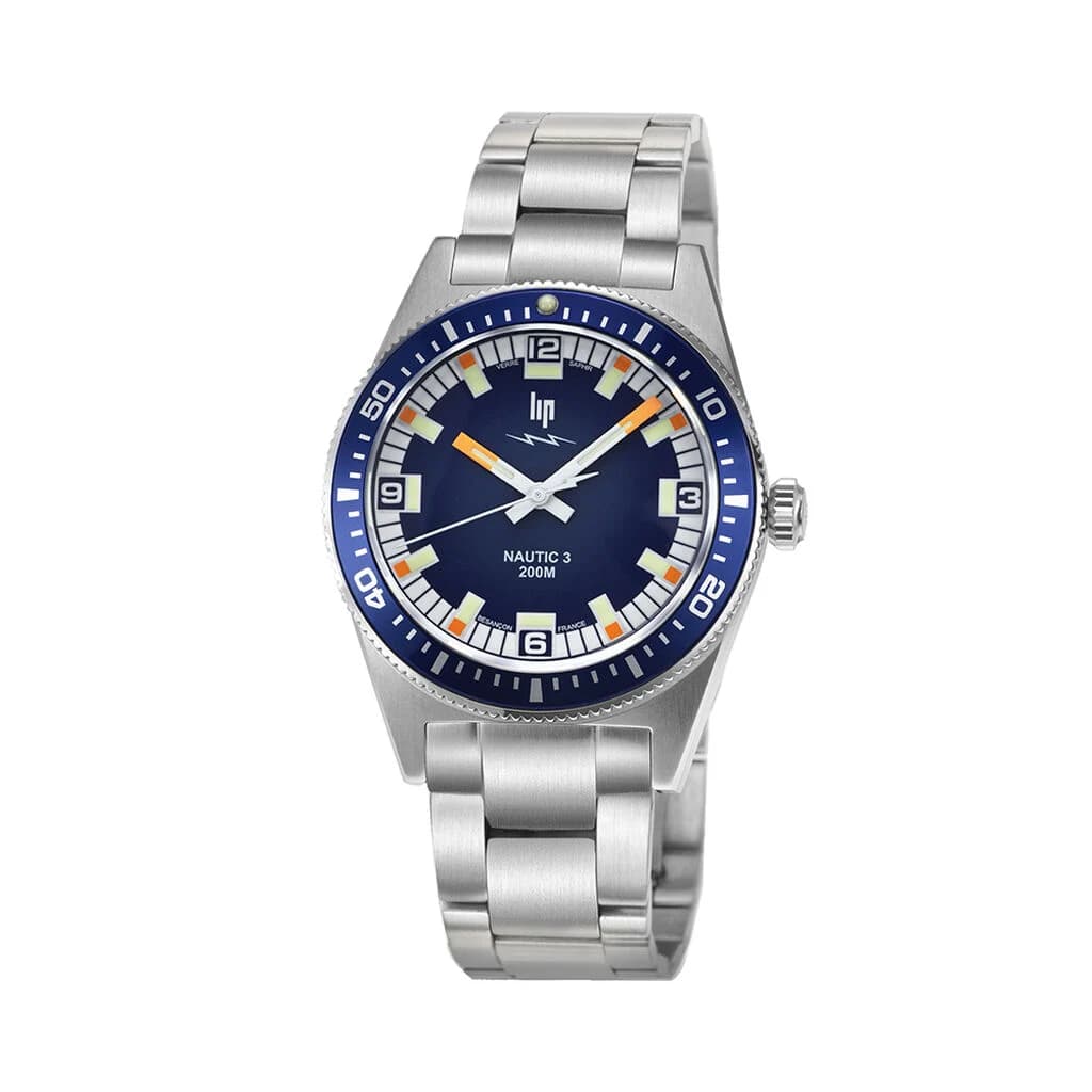 Lip Nautic 3 Quartz 200 M 39 MM