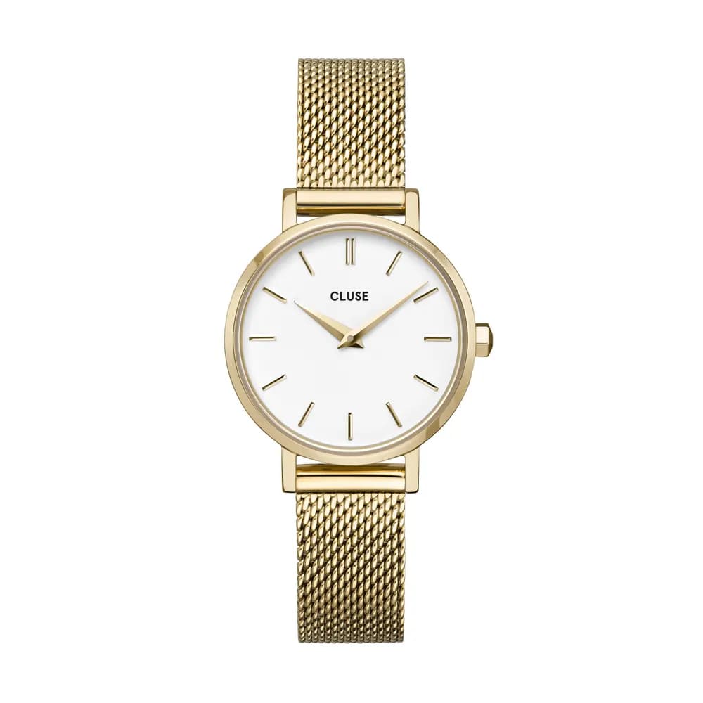 Cluse Montre quartz Femme Boho chic petite Blanc
