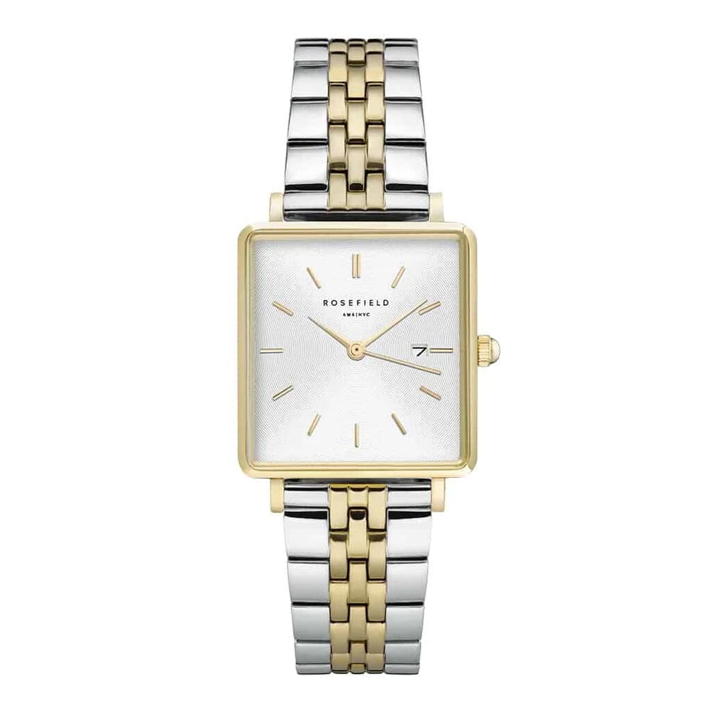 Rosefield Montre Rosefield the Boxy Blanc