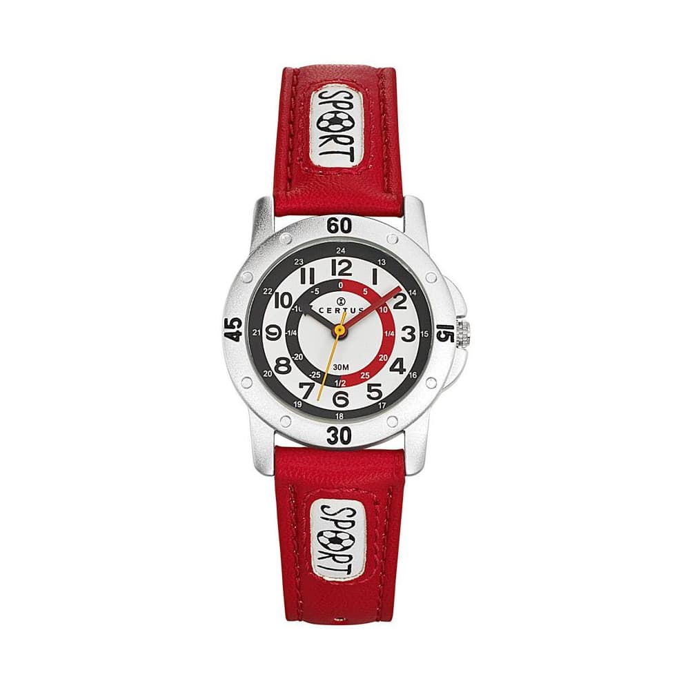 Certus Montre Certus en Cuir Rouge