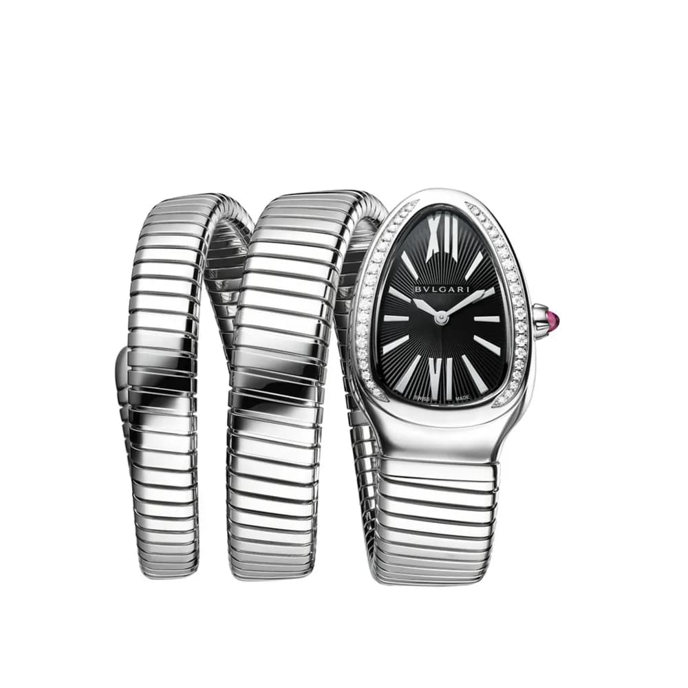 Bulgari Montre quartz Femme Serpenti Noir