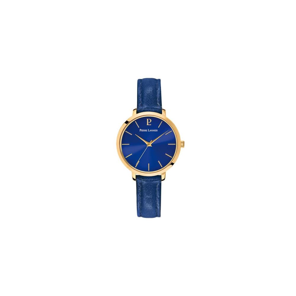Pierre Lannier Montre Pierre Lannier Collection Chouquette en Cuir Bleu