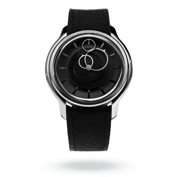 Beaubleu Montre Beaubleu la Pièce n°2 Noir Bracelet Cuir Noir Grainé