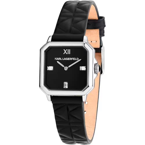 Karl Lagerfeld Montre Femme Karl lagerfeld Cuir véritable Noir R0551102502