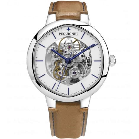 Pequignet E. Montre Pequignet Exagone Squelette blanc 41 mm - 4470413SQ-CM