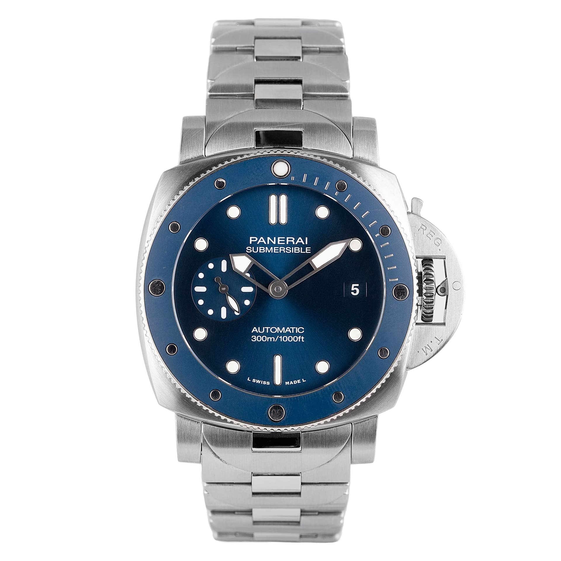 Panerai Montre Panerai Submersible Blu Notte PAM01068 automatique 42 mm Full Set 2022