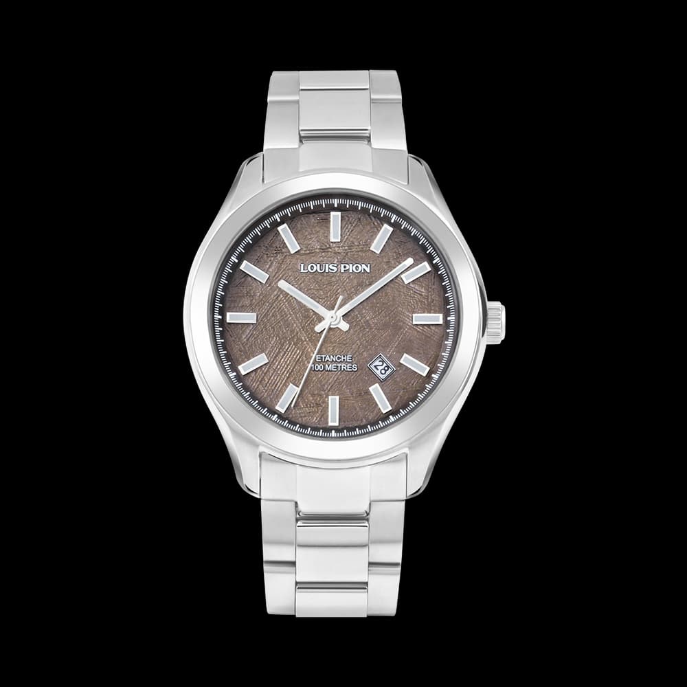 Louis Pion Montre quartz Homme Adrien Marron