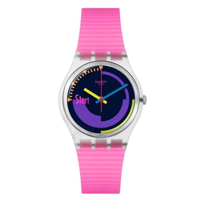 Swatch Montre Swatch Neon Pink Podium SO28K111