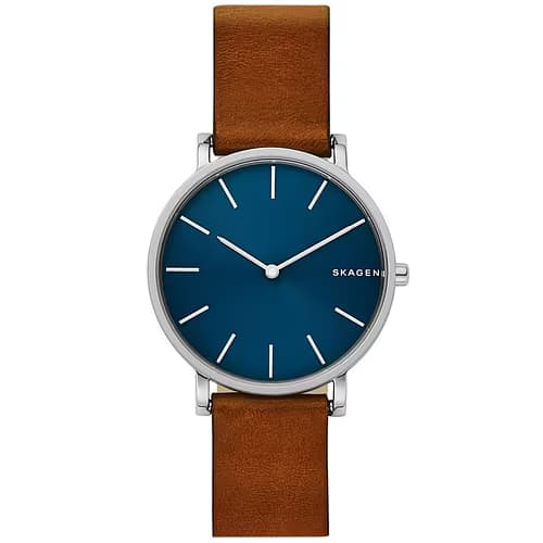 Skagen Montre Homme SKAGEN Cuir Marron Etanche