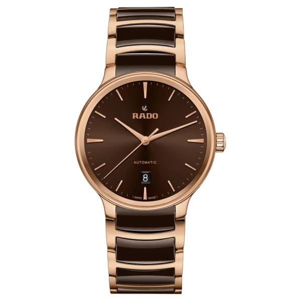 Rado Montre Rado Centrix Automatic Cadran Brun 39.5 mm