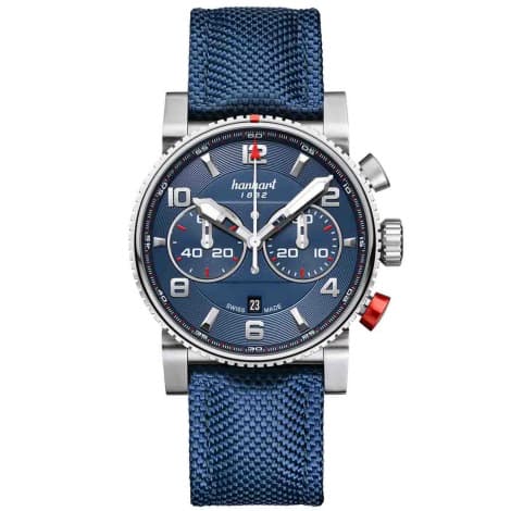 Hanhart Montre Hanhart Primus Racer Bleu Automatique diamètre 44 mm- 741.270-3320