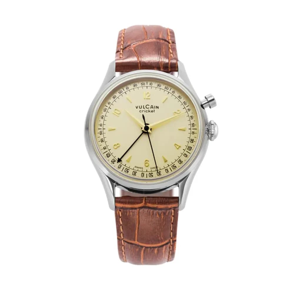 Vulcain Cricket Tradition 36 Mm Eggshell