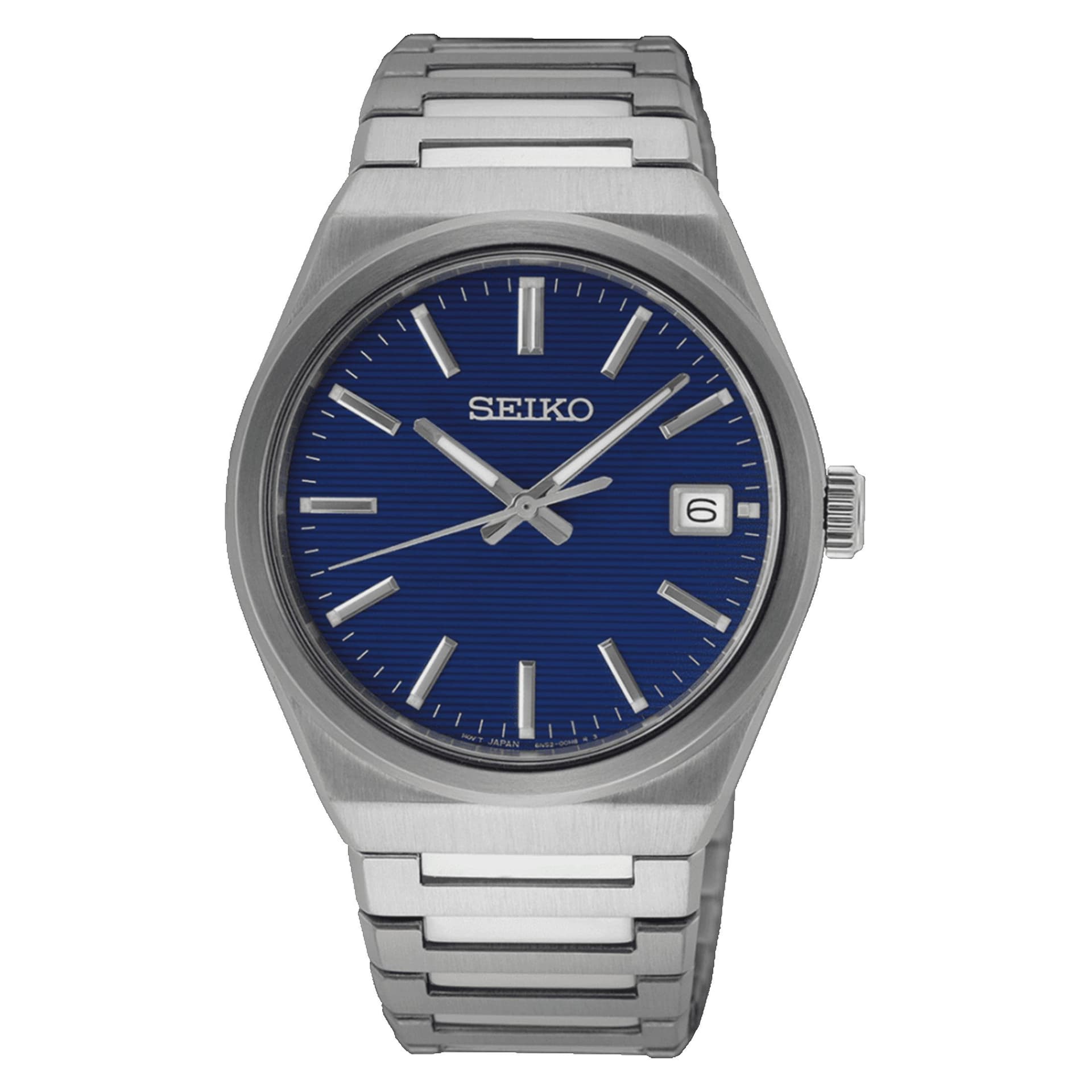Seiko Montre Classique — cadran bleu 39 mm