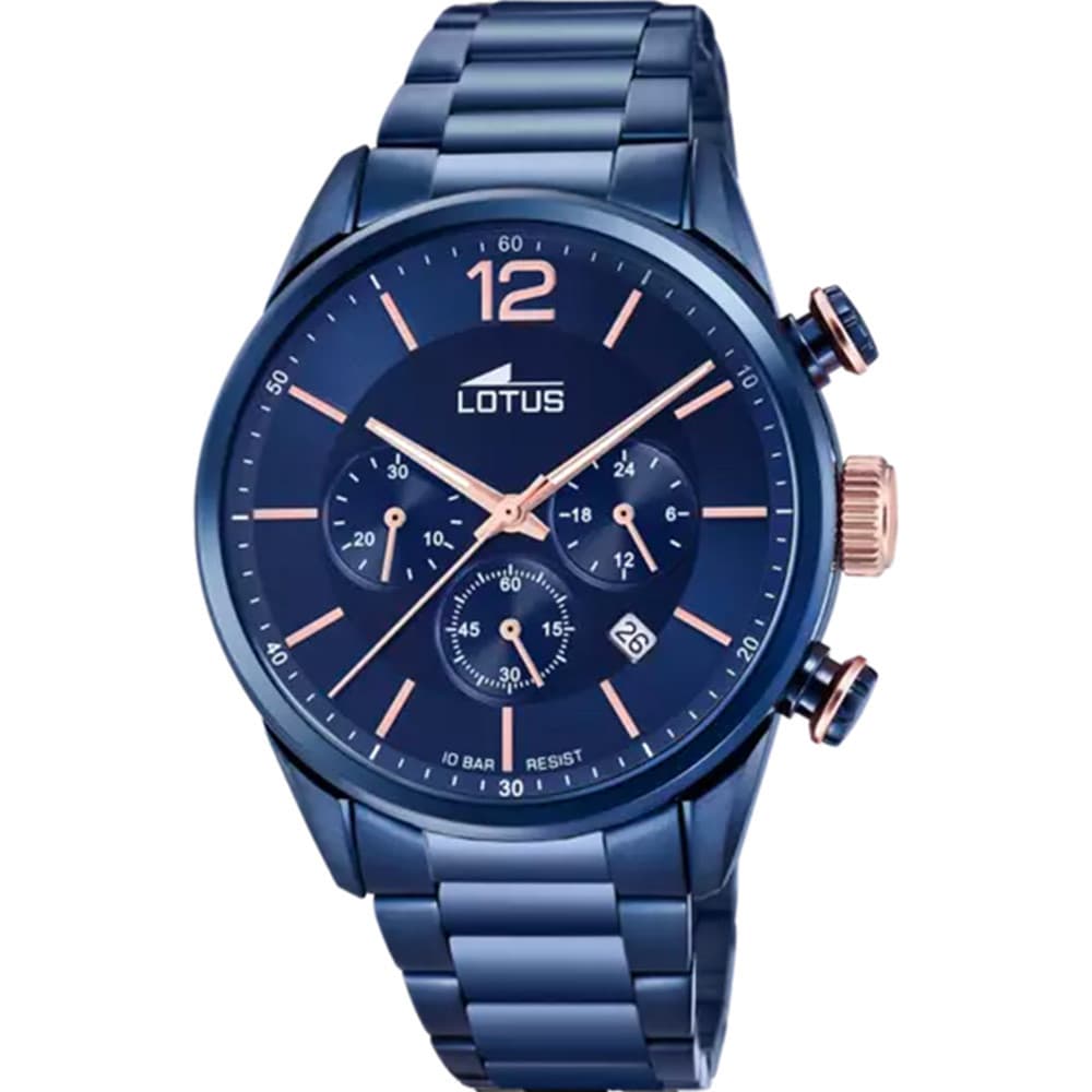 Lotus Montres Montre Lotus en Acier et PVD Bleu