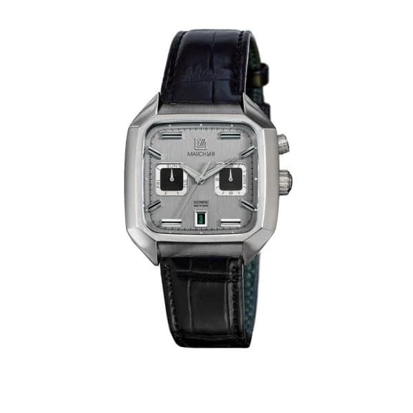 March LA.B Montre March LA.B AM2 Calendar Automatique Cadran Double Alligator Noir