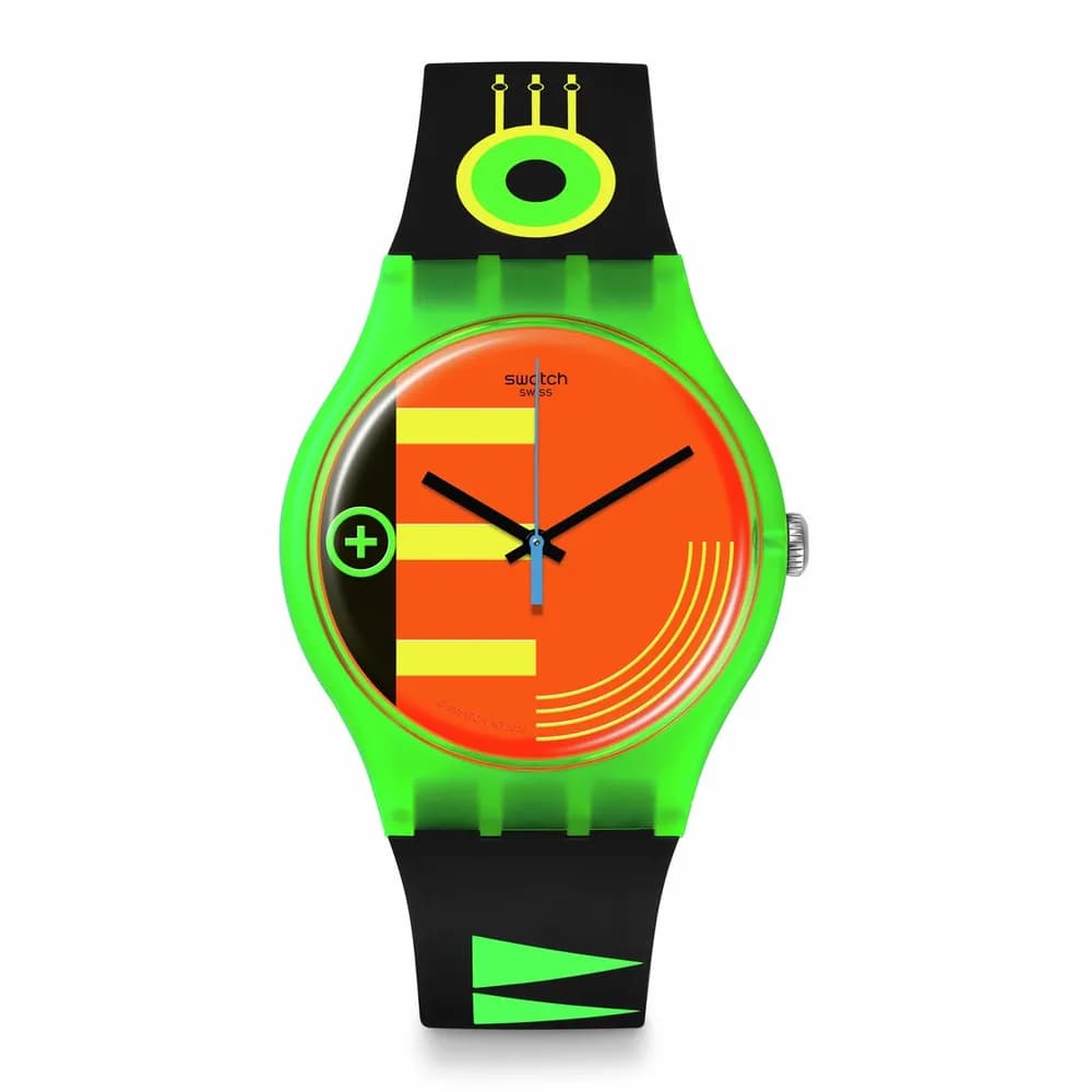 Swatch New gent — cadran orange