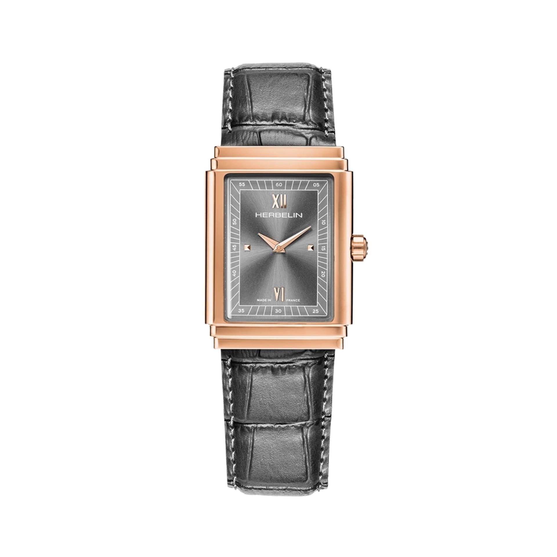 Michel Herbelin Montre Herbelin art Deco Acier et PVD Rose - 17567PR04GR