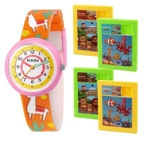 Kikou Montre Enfant KIKOU PETITS EXPLORATEURS en Silicone Orange