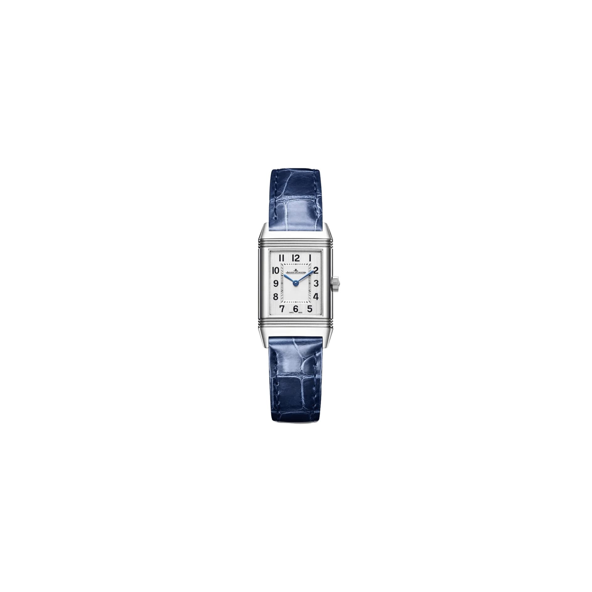 Jaeger-LeCoultre Montre Jaeger-LeCoultre Reverso Classic Small quartz bracelet cuir d'alligator bleu