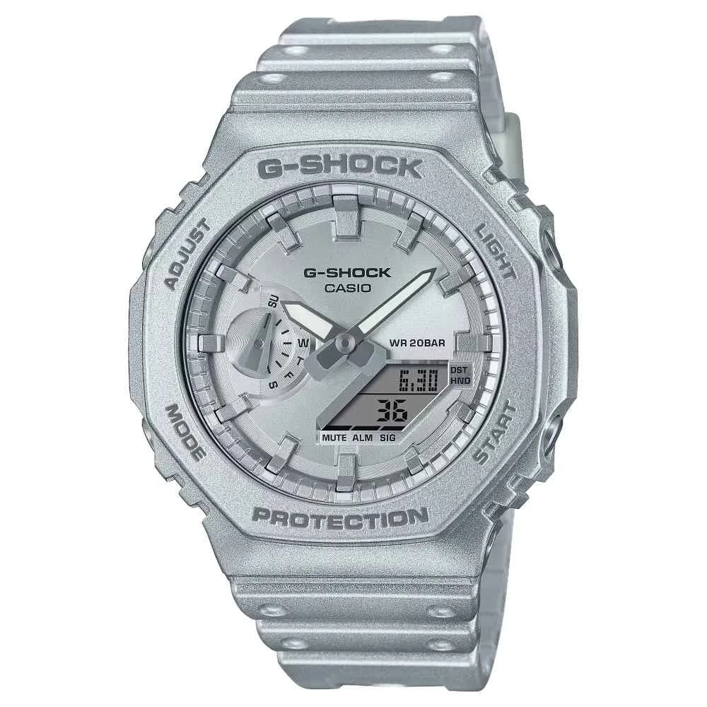 Casio Classic Série 2100 — cadran argenté