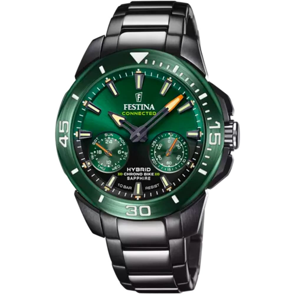 Festina Montre Connectée Festina Collection Chrono Bike en Acier et PVD Noir