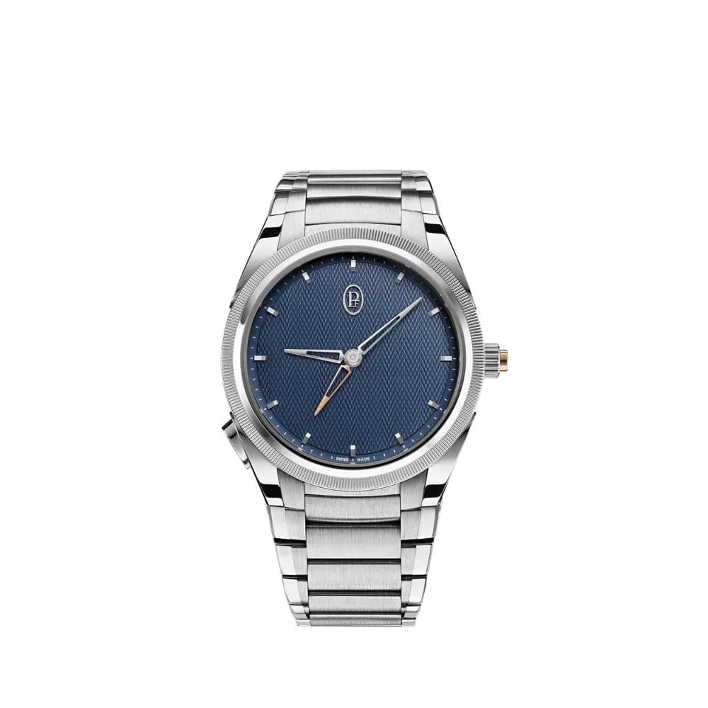 Parmigiani Fleurier Tonda Pf GMT Rattrapante Steel Platinum Milano Blue