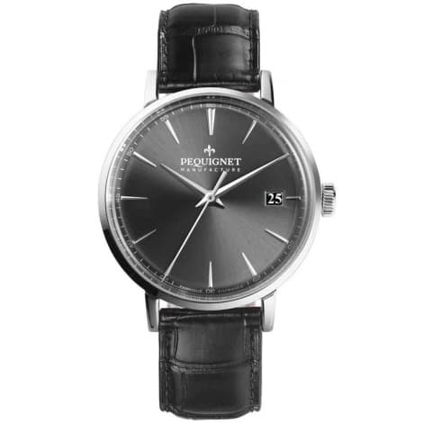 Pequignet Montre Pequignet Manufacture Attitude Automatique Cadran Gris Foncé - 9060343-AN