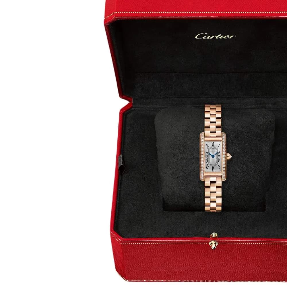 Cartier Tank Américaine — cadran argenté or rose