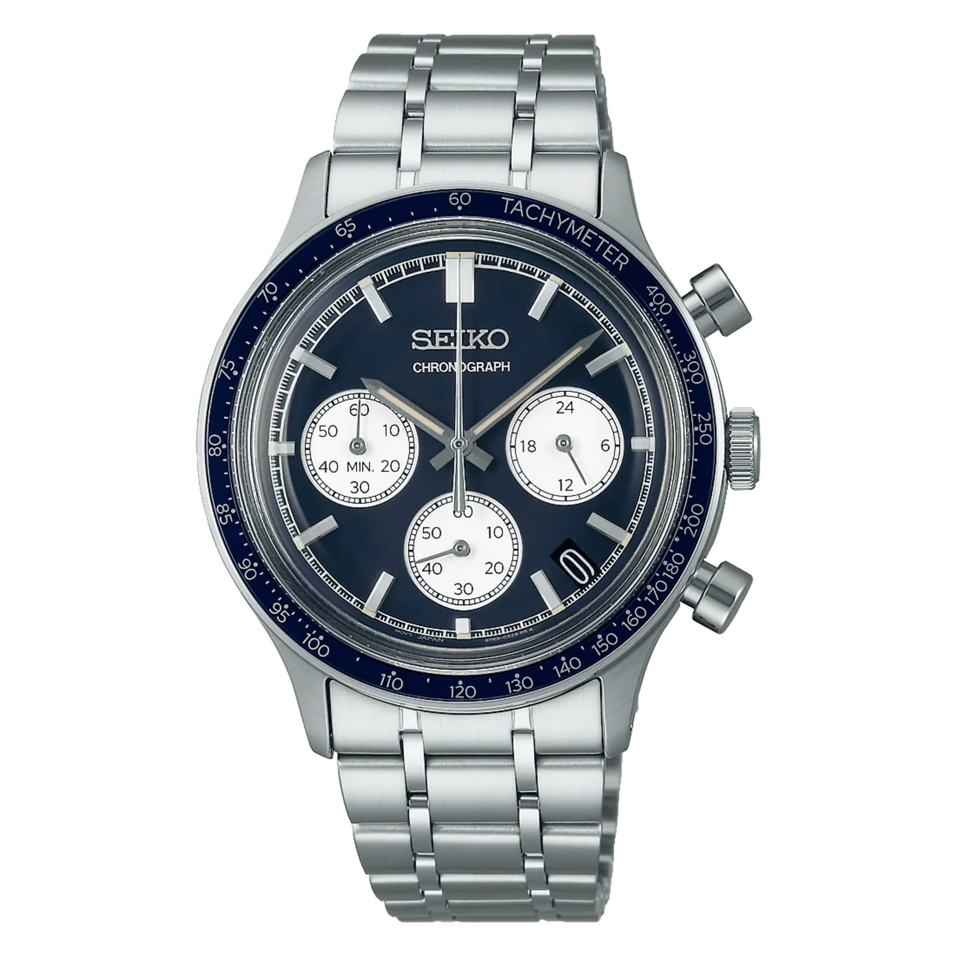Seiko Sport — cadran bleu 39 mm