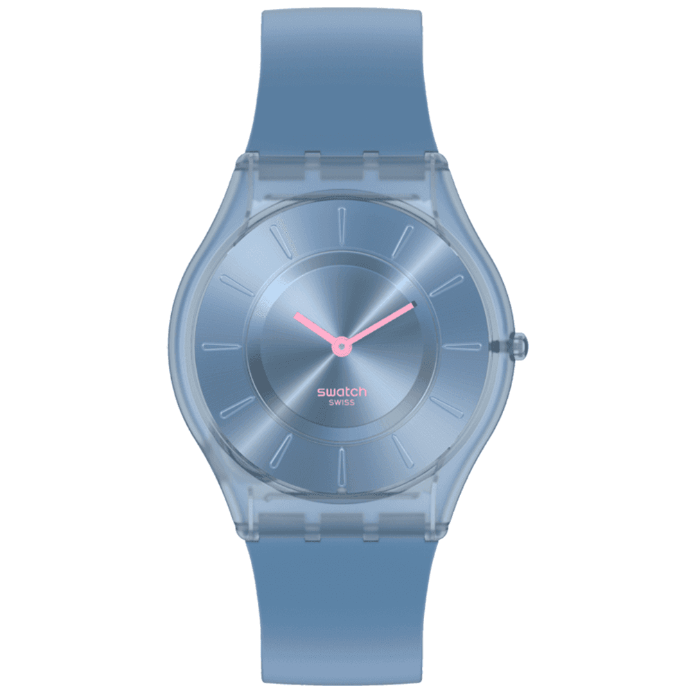 Swatch Monthly Drops — silicone bleu