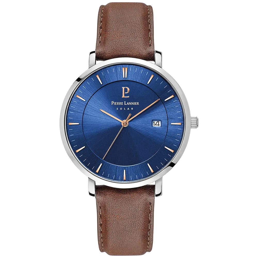 Pierre Lannier Montre quartz solaire Homme Inti Bleu