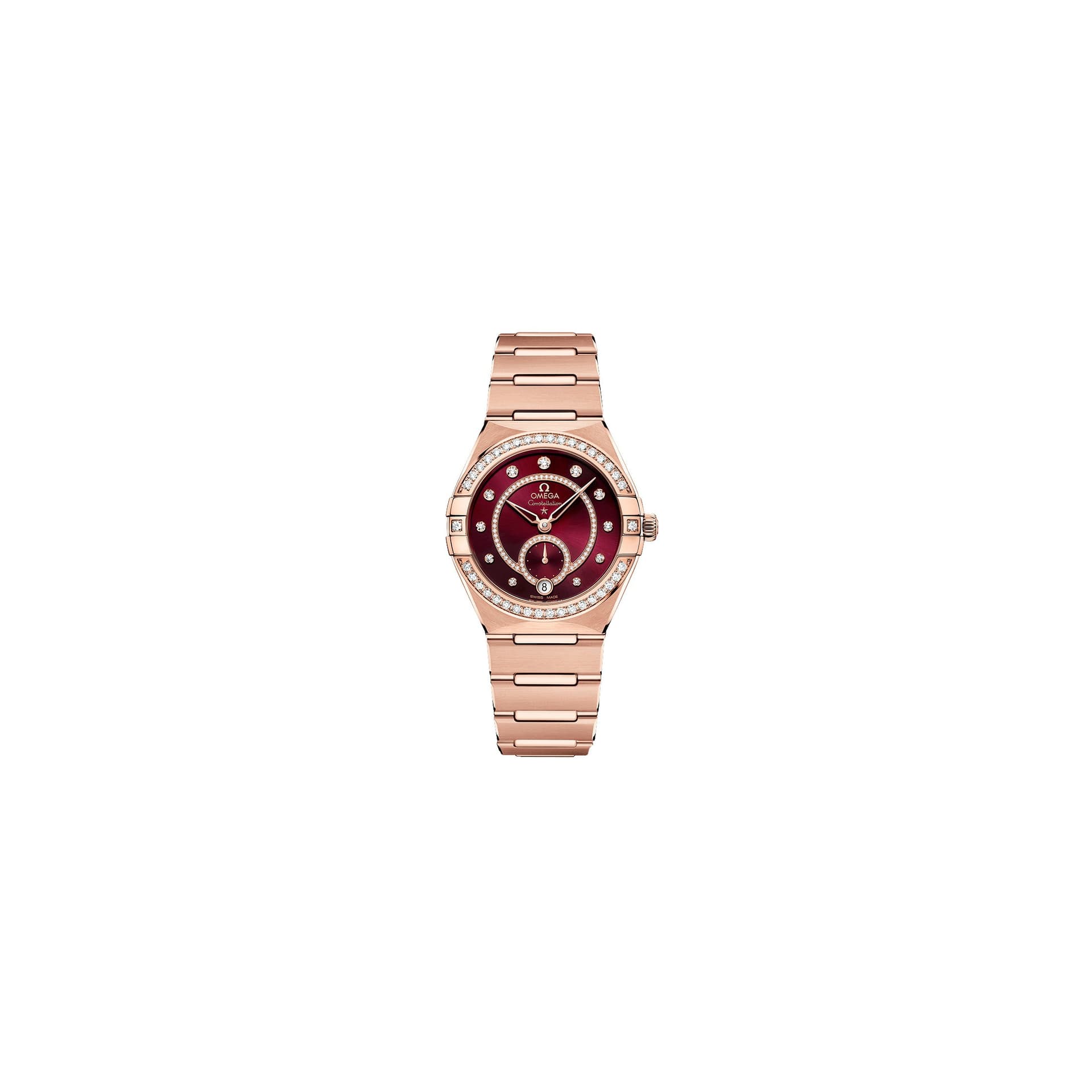 Omega Constellation Master Chronometer — cadran rouge