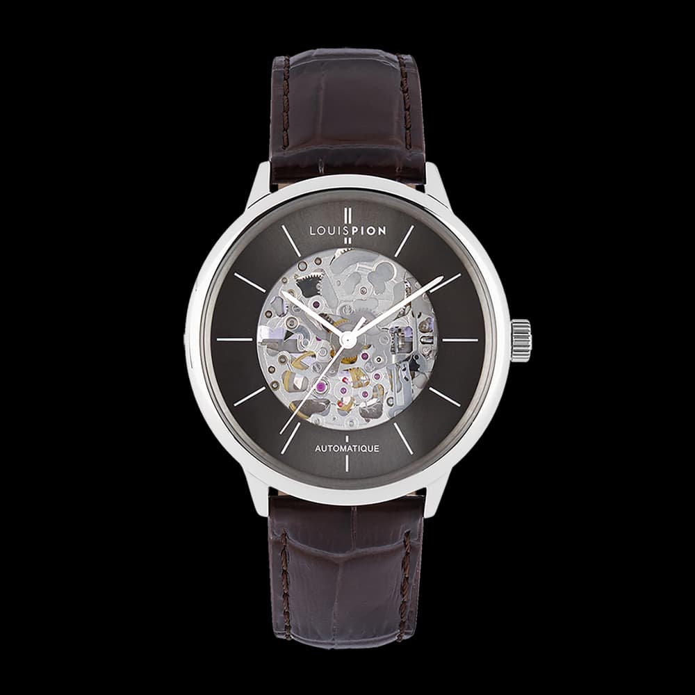Louis Pion Montre automatique Homme Axel Gris