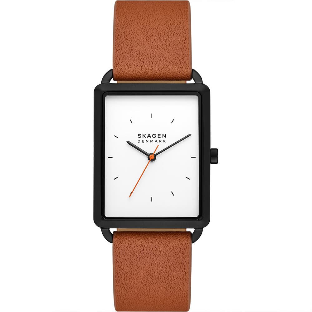 Skagen Montre Skagen Collection Hagen en Cuir Marron
